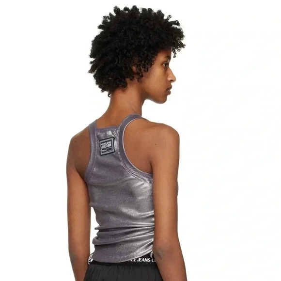 VERSACE JEANS COUTURE
Silver Ruched Tank Top - Picture 2 of 11